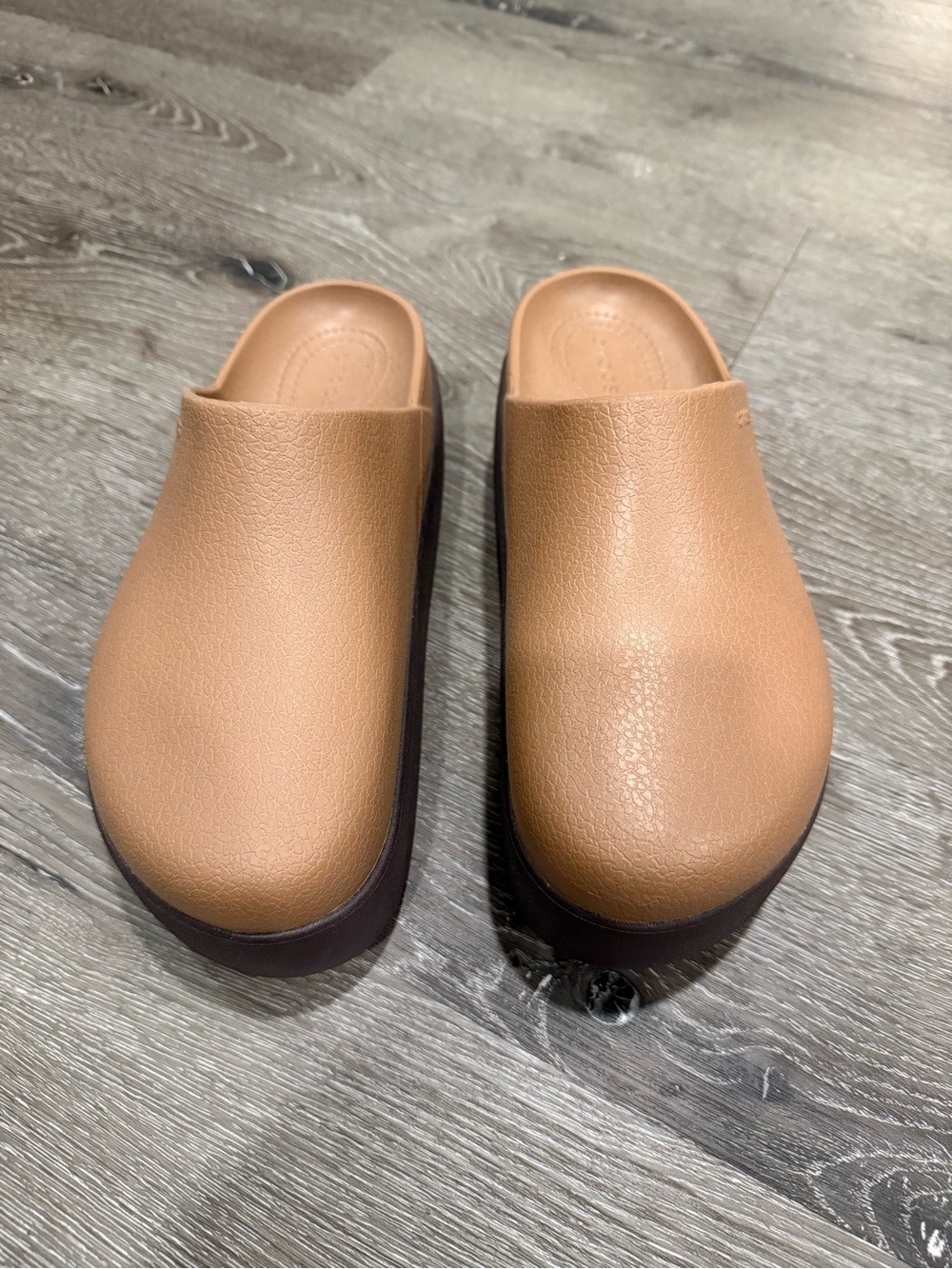 CROCS Women's Cognac Slip-On Clog Mule